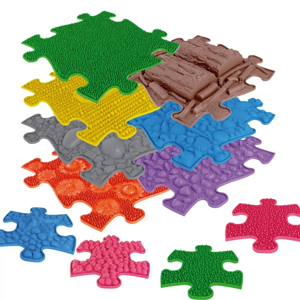 eduplay Motoriek Speelgoed^Tactiele Puzzelmatten - Set 11 St