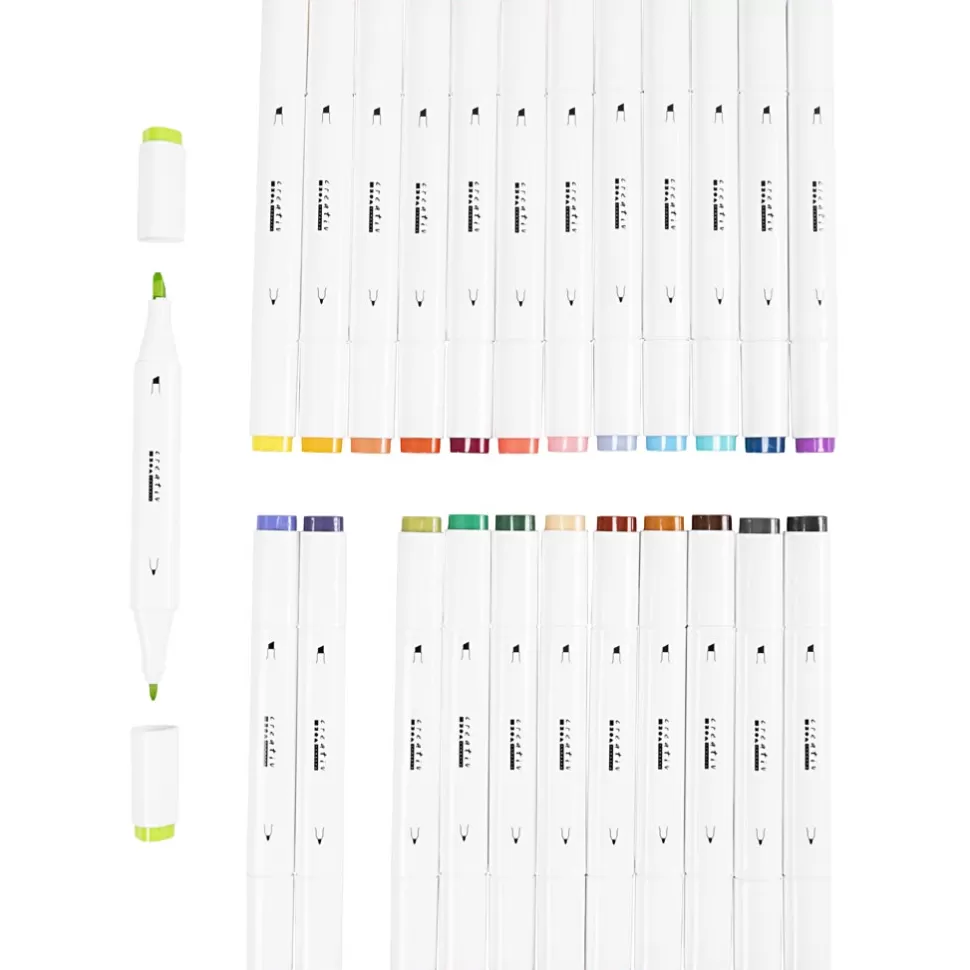 Creativ Company Tekenen & Verven^Twee-In-Een Stiften, 24 Stk