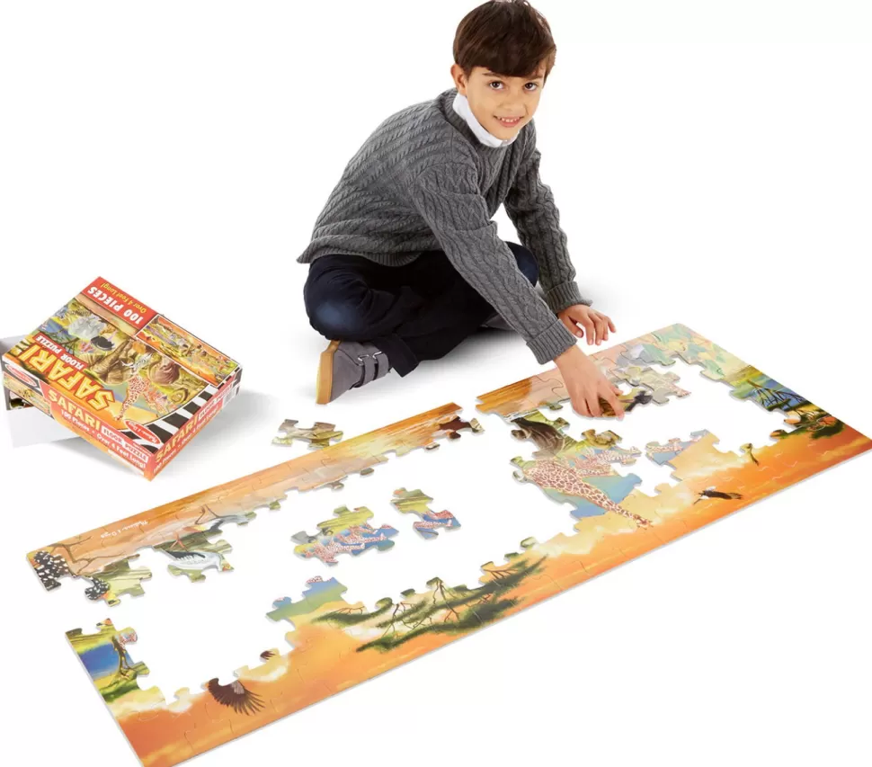 Melissa and Doug Vloer Puzzel - Safari 100 Stk