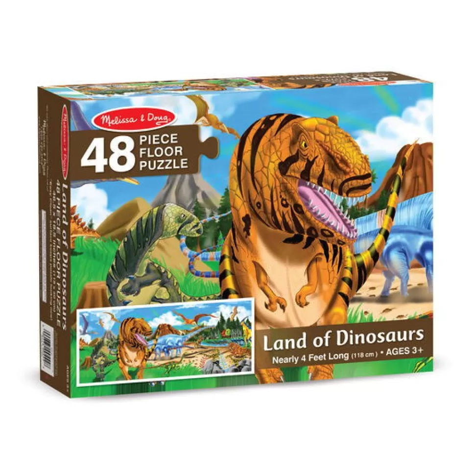 Melissa and Doug Puzzel^Vloerpuzzel Met 48 Stukjes - Dinosaurussen