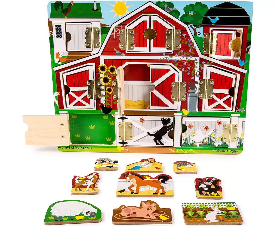 Melissa and Doug Puzzel^Wat Verbergt De Deur? Boerderij